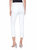 Women's Denim Fringe Crop Pants In White