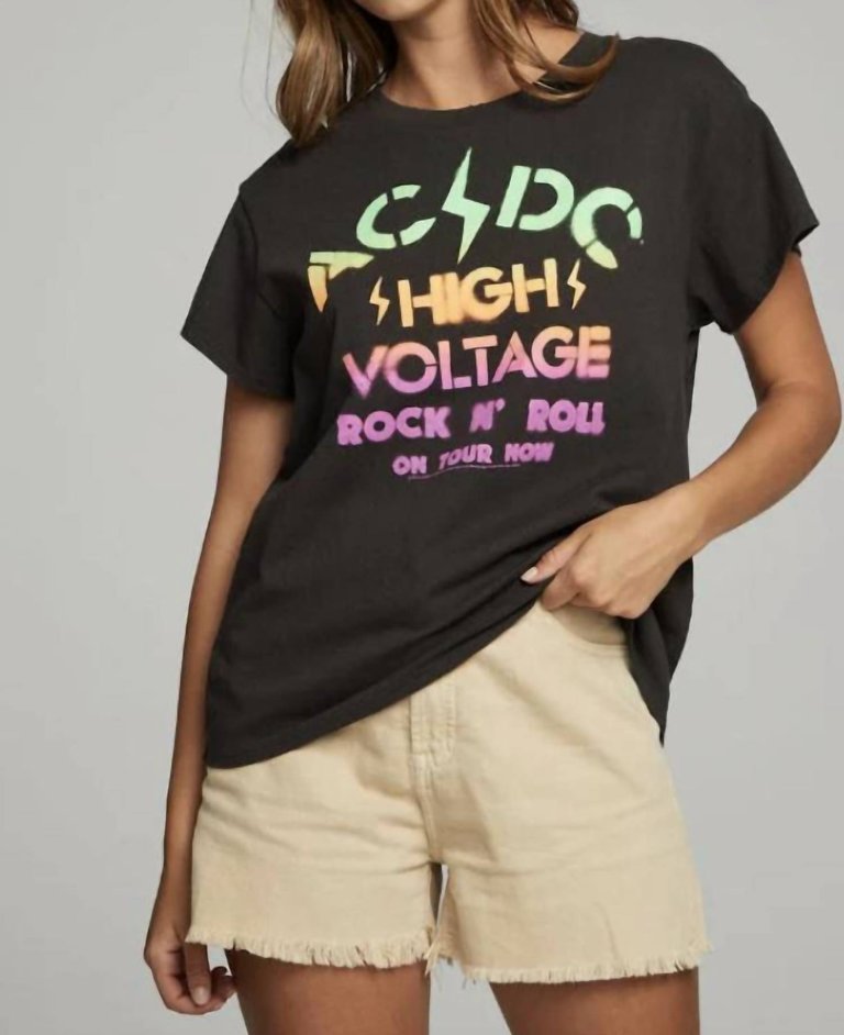 AC/DC High Voltage Tee - Vintage Black