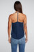 Drape Front T Back Shirttail Cami Top