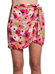 Elena Mini Skirt - Poppy Floral