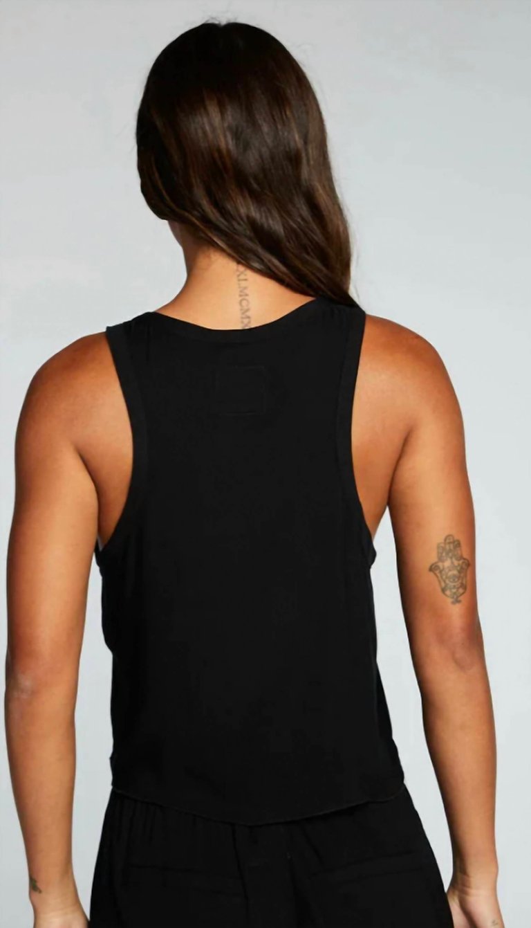 Heirloom Wovens Cropped Snap Front Racerback Henley