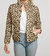 Heirloom Wovens Quilted Cropped Mock Neck Puffer Jacket - Bobcat Print