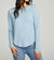 Long Sleeve Crew Neck Shirttail Tee - Ocean View