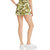 Paperbag Printed High-Waist Short