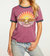 Recycled Blocked Jersey Short Sleeve Crew Neck Ringer Tee - Pomegranate And Avalon