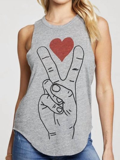 Chaser Triblend Muscle Tank Peace And Love product