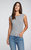 Triblend Rib Shirred Back V Muscle Tank - Streaky Grey