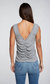 Triblend Rib Shirred Back V Muscle Tank