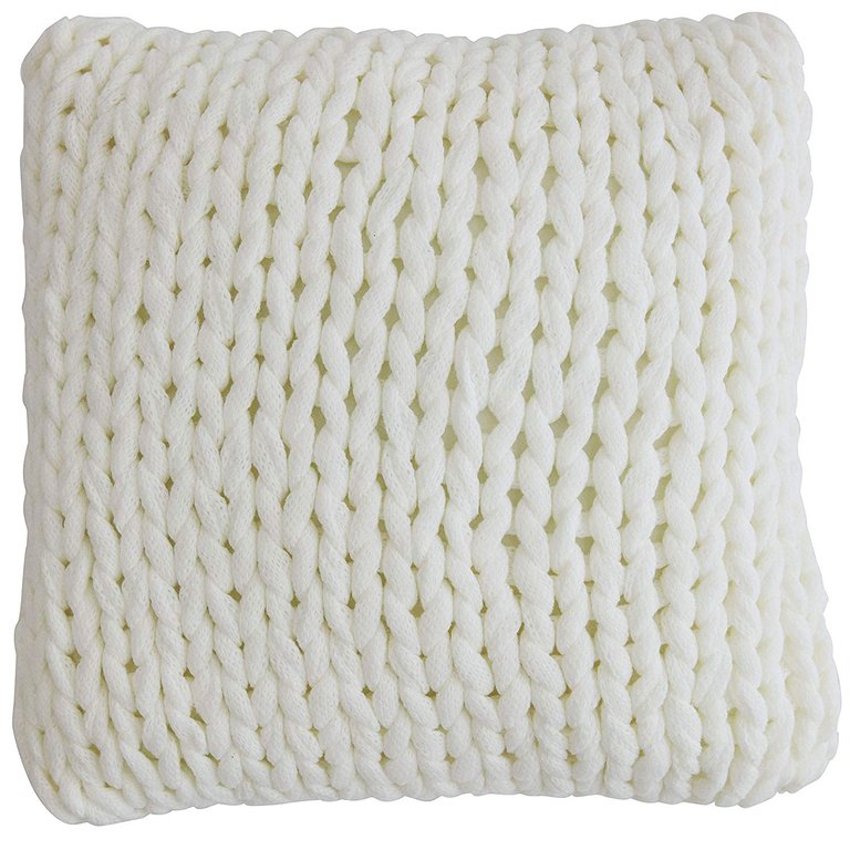 18" x 18" Knitted Throw Pillow