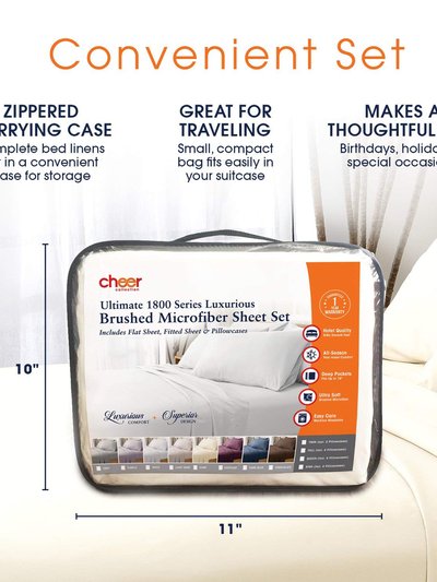 Cheer Collection 6 Piece 1800 Series Sheet Set product