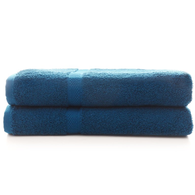 650 GSM Bath Towel - Set of 2 - Dark Blue