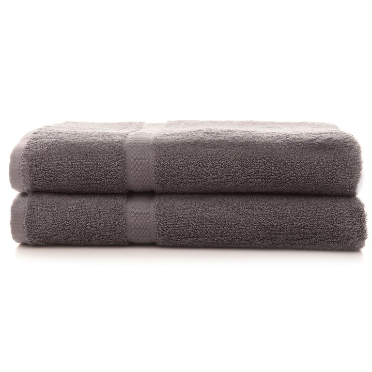 650 GSM Bath Towel - Set of 2 - Gray