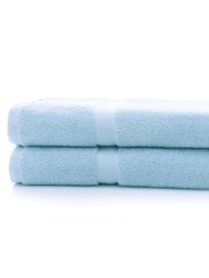 650 GSM Bath Towel - Set of 2 - Light Blue