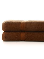 650 GSM Bath Towel - Set of 2 - Mocha