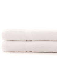 650 GSM Bath Towel - Set of 2 - White