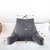Backrest Reading Pillow - Plush Fiber Filled TV and Gaming Pillow with Armrest