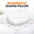 Boomerang Shaped Bed Pillow, Side Sleeper Neck