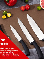 Chef Knife Set (7 Piece) with Rotating Stand - Sharp Serrated and Standard Blades