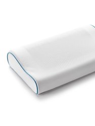 Contour Memory Foam Pillow with Gel - White