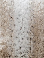 Embossed Faux Fur Throw Blanket - Ultra Soft Fuzzy Blanket