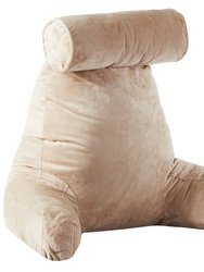 Extra Replacement Cover for TV and Reading Pillow with Bolster (Pillowcase only) - Taupe