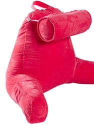 Extra Replacement Cover for TV and Reading Pillow with Bolster (Pillowcase only) - Hot pink