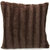 Faux Fur Throw Pillow Cover - Multiple Colors & Sizes Available - Chocolate