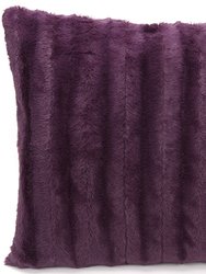 Faux Fur Throw Pillow Cover - Multiple Colors & Sizes Available - Purple