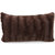 Faux Fur Throw Pillow Cover - Multiple Colors & Sizes Available - Chocolate