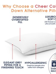 Goose Down Alternative Striped Pillow - Set of 2