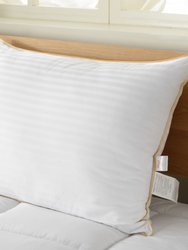 Goose Down Alternative Striped Pillow - White