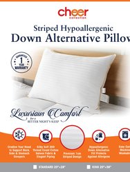 Goose Down Alternative Striped Pillow