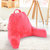 Kids Size Reading Pillow With Arms For Sitting Up In Bed - Hot Pink