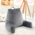 Kids Size Reading Pillow With Arms For Sitting Up In Bed - Gray