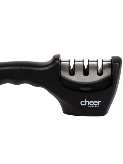 Cheer Collection Kitchen Knife Sharpening Tool with Cut-Resistant Glove Included product
