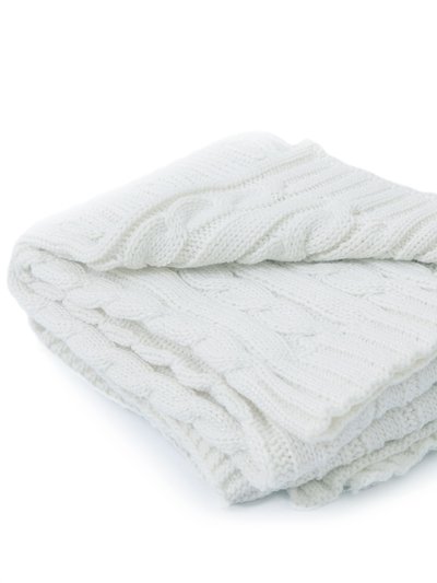 Cheer Collection Knitted Throw Blanket, Soft Cable Knit 100% Acrylic Accent Throw  product