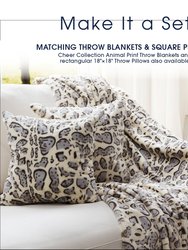 Lumbar Couch Snow Leopard Print Throw Pillows - Set of 2
