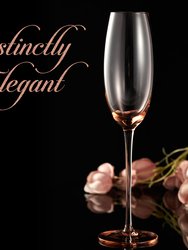 Luxurious And Elegant Sparkling Colored Glassware - Champagne Flutes