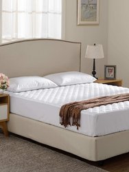 Quilted Mattress Protector - White