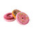 Reversible Plush Donut Throw Pillow