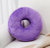 Round Donut Pillow - Purple