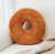 Round Donut Pillow - Brown