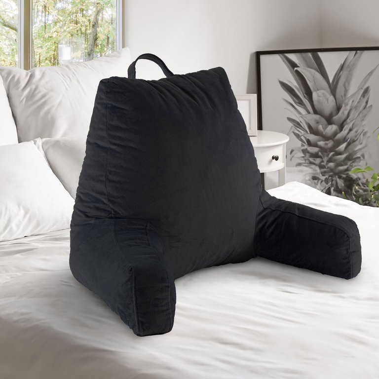 Shredded Memory Foam TV Pillow & Backrest - Black