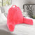 Shredded Memory Foam TV Pillow & Backrest - Hot Pink
