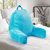 Shredded Memory Foam TV Pillow & Backrest - Solid Blue