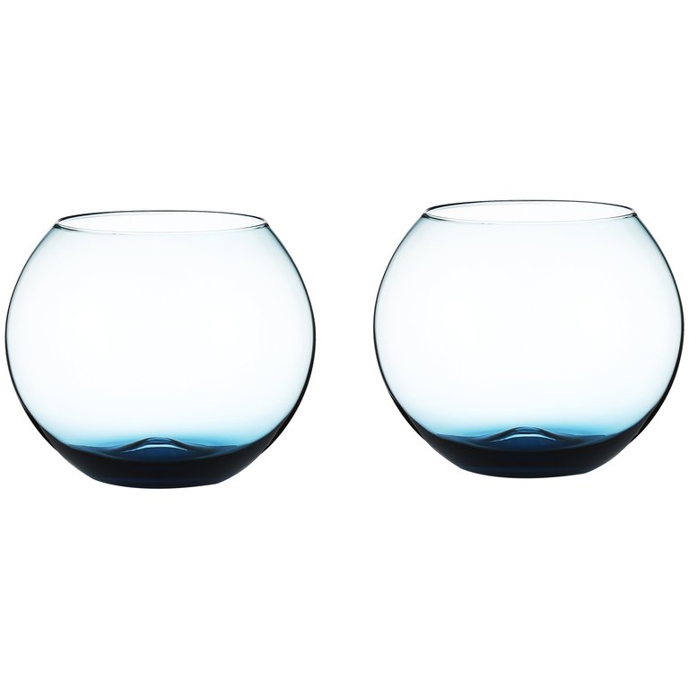Sparkling Colored Stemless Wine Glass  Set of 4