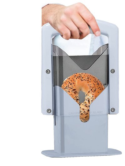 Cheer Collection Stainless Steel Guillotine Bagel Slicer product