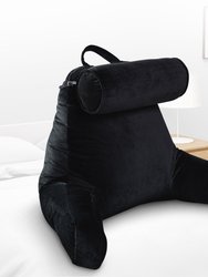 TV &  Reading Pillow with Detachable Cervical Bolster Backrest