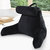 TV &  Reading Pillow with Detachable Cervical Bolster Backrest - Black