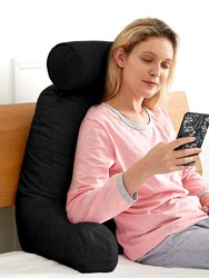 TV &  Reading Pillow with Detachable Cervical Bolster Backrest